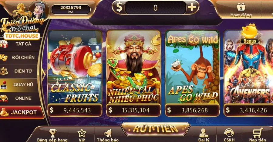Slot game nổ hũ tại Saobet